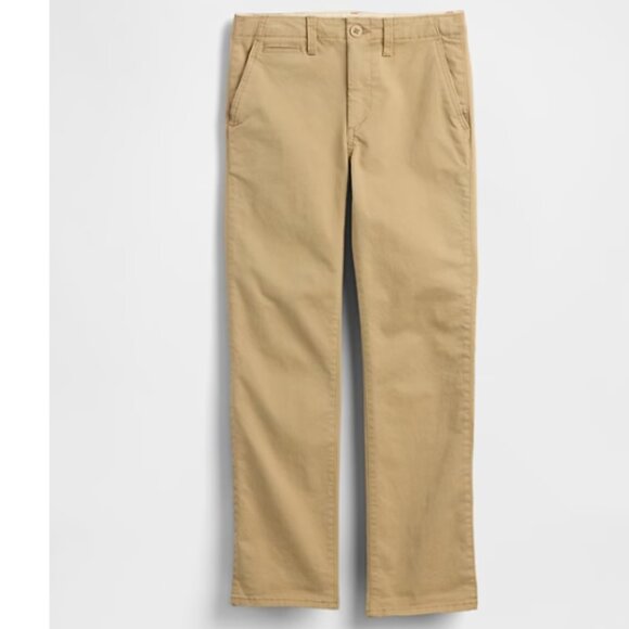 Gap Kids Boys Husky Khaki Tan Pants Size 6 NWT - Picture 1 of 8